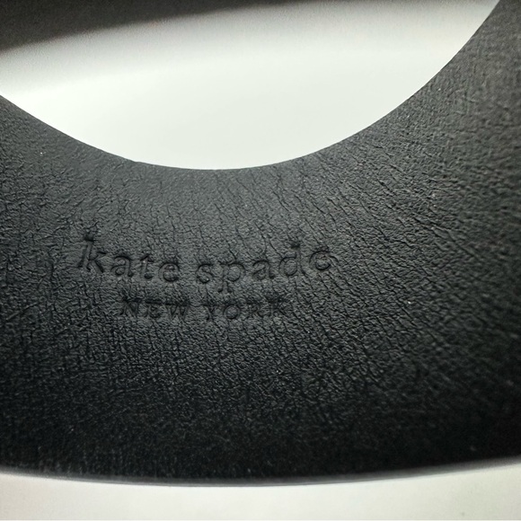 Kate Spade Black Leather Turnlock Wrap Bracelet - Picture 4 of 5
